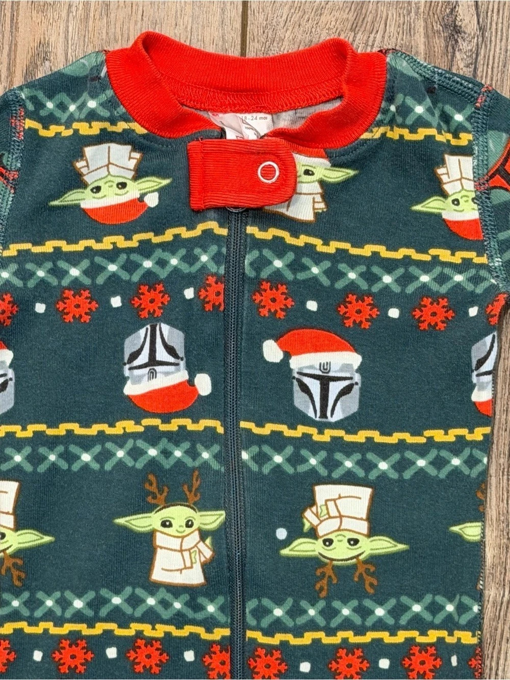 Hanna Andersson Star Wars Christmas Footie Pajama 18-24M - sibling set available - Picture 2 of 6